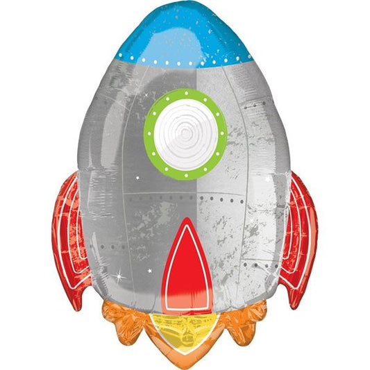 Globo forma cohete espacial 75 cm