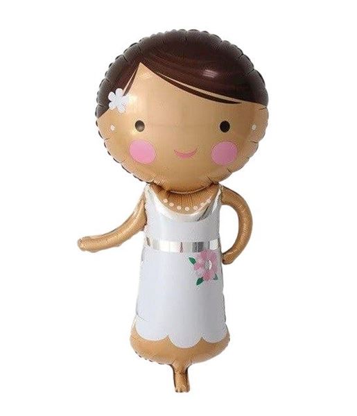 Globo forma novia 101 cm