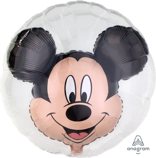 Globo burbuja con cara de Mickey 61 cm