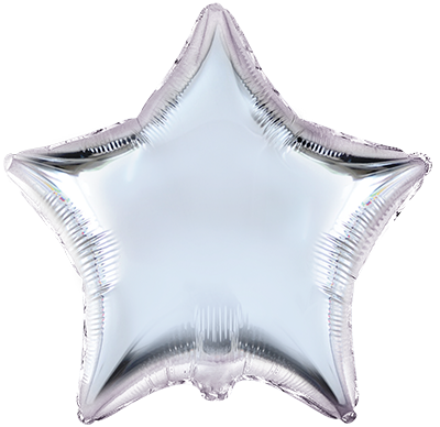 Globo mylar 90 cm forma estrella