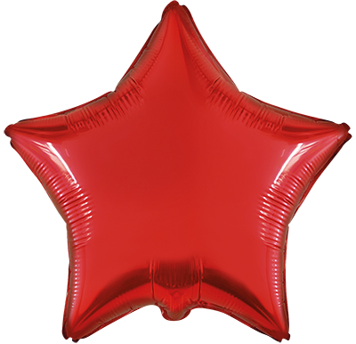 Globo mylar 90 cm forma estrella