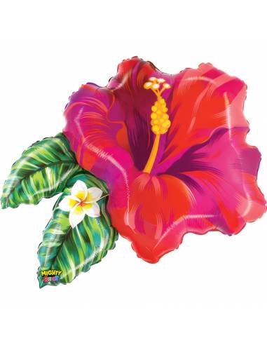 Globo forma flor hibisco 76 cm