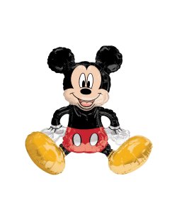 Globo mini andador MIckey sentado 45 cm