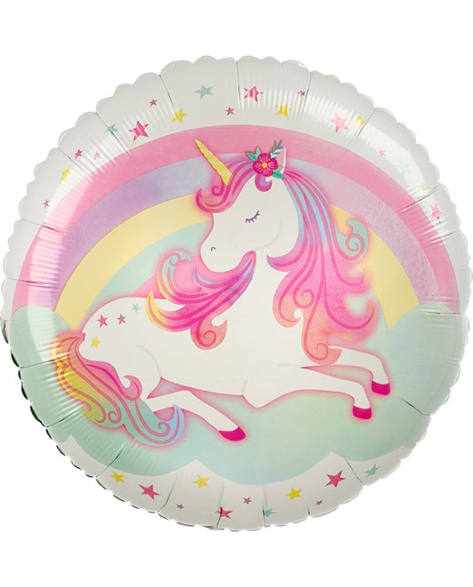 Globo mylar unicornio mágico 46 cm