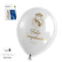 6 GLOBO LATEX REAL MADRID AZUL Y BLANCO 30CM