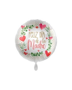Globo mylar "Feliz día de la madre" 45 cm