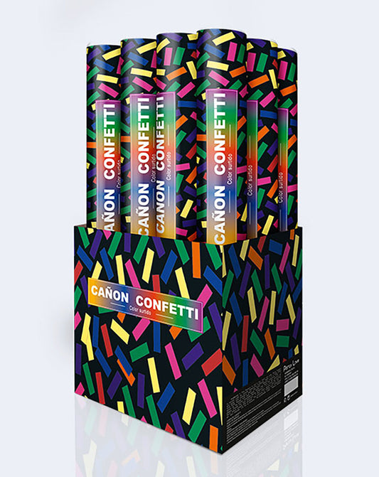 Cañón confetti papel 40 cm