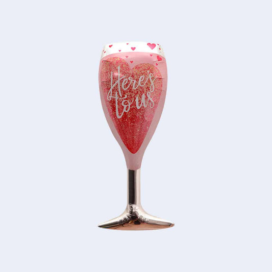 Globo forma copa "Here´s to us" 101 cm