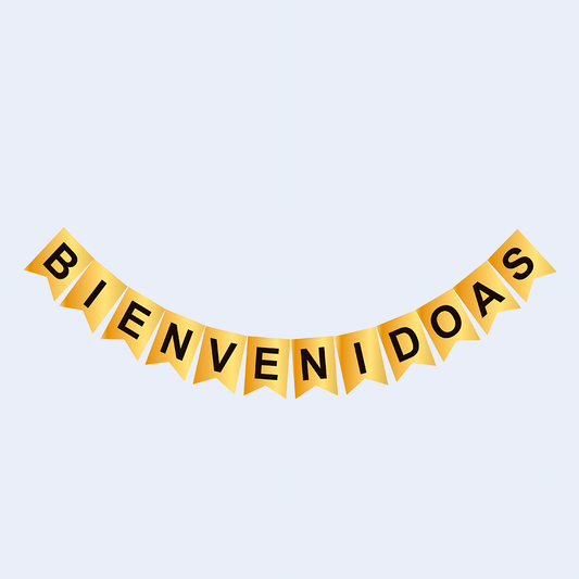 Guirnalda "Bienvenidoas" oro 4m