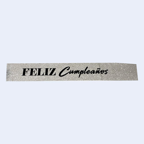 Banda "Feliz cumpleaños" glitter