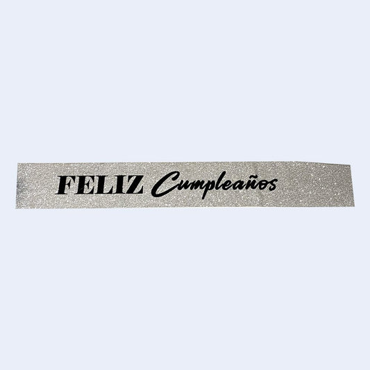 Banda "Feliz cumpleaños" glitter