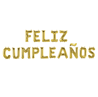 Guirnalda globos feliz cumpleaños