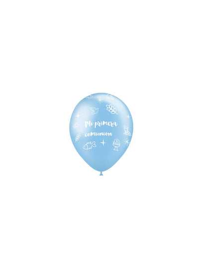8 globos látex comunión 28 cm