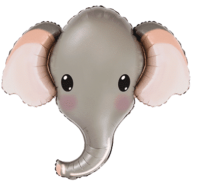 Globo forma cabeza elefante 99cm