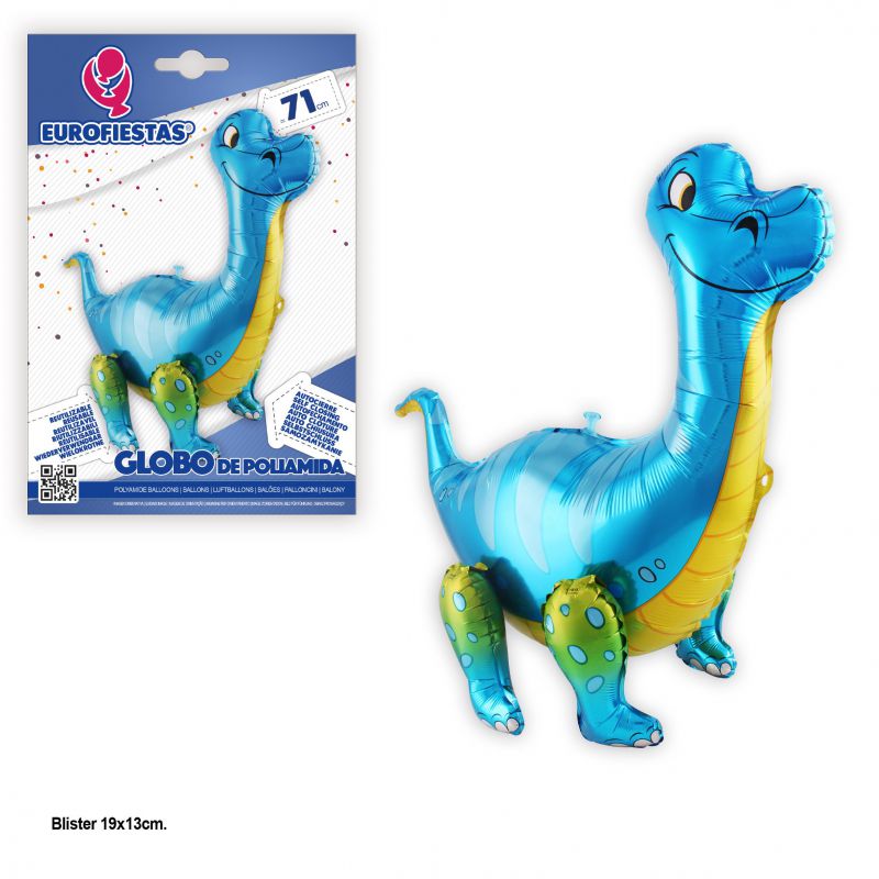 Globo mini andador dinosaurio brontosaurio 71cm