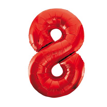 Globo Número de 86 cm Rojo