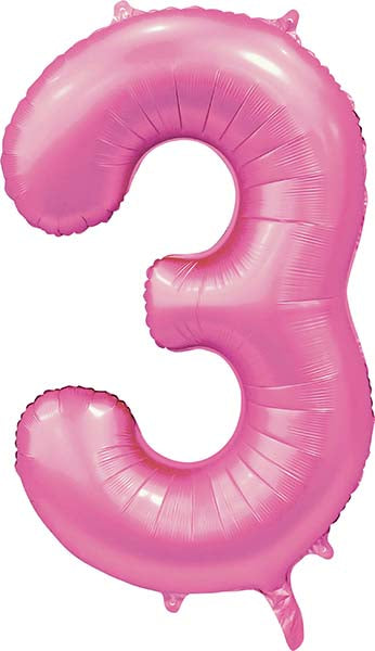 Globo Número de 86 cm Rosa