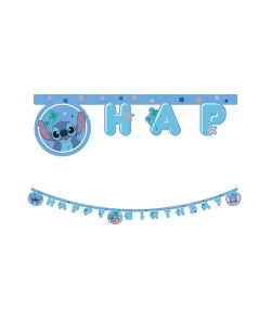 Banner happy birthday Stitch 2m