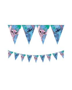 Banderín de papel Stitch 2.3m