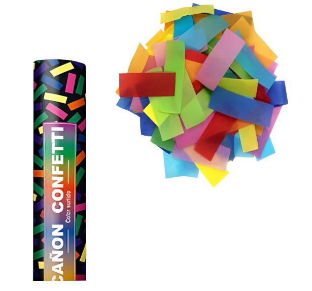 Cañón confetti papel 40 cm