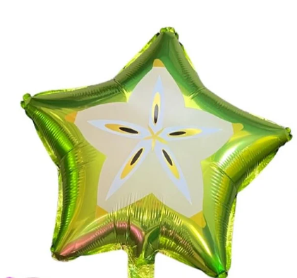 Globo mylar carambola o fruta china 45 cm