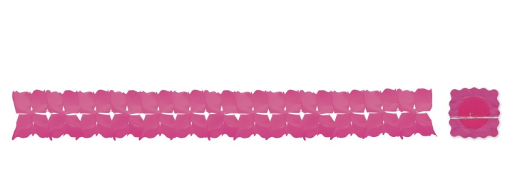 Guirnalda papel fucsia 6 m