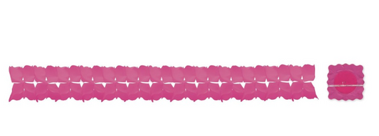 Guirnalda papel fucsia 6 m