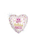 GLOBO CORAZON HB PRINCESS 45CM