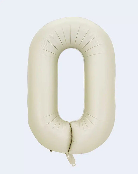 Globo Número de 86 cm Crema