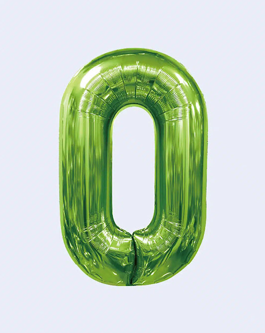 Globo Número de 86 cm verde