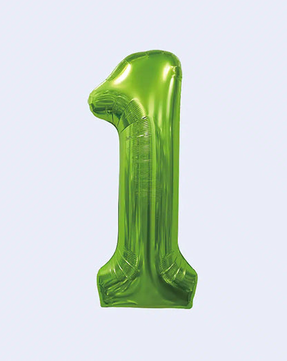 Globo Número de 86 cm verde