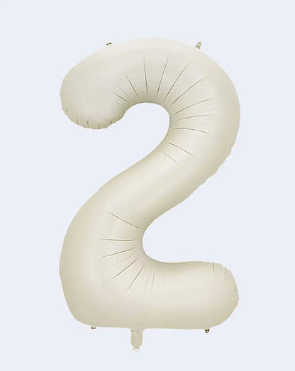 Globo Número de 86 cm Crema
