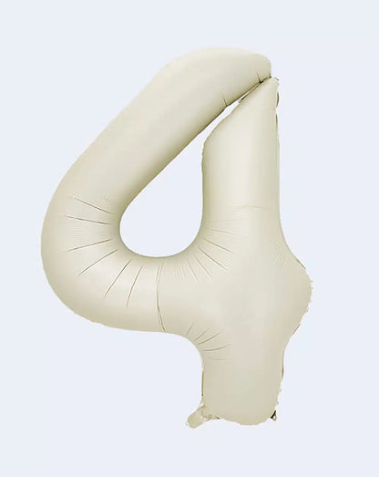 Globo Número de 86 cm Crema