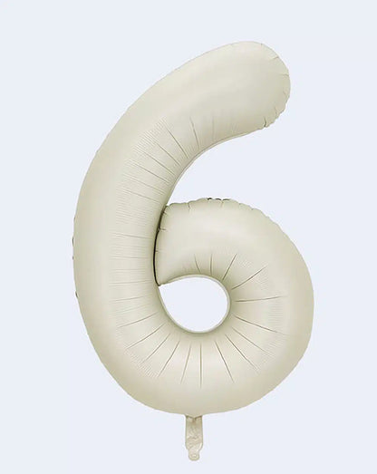 Globo Número de 86 cm Crema