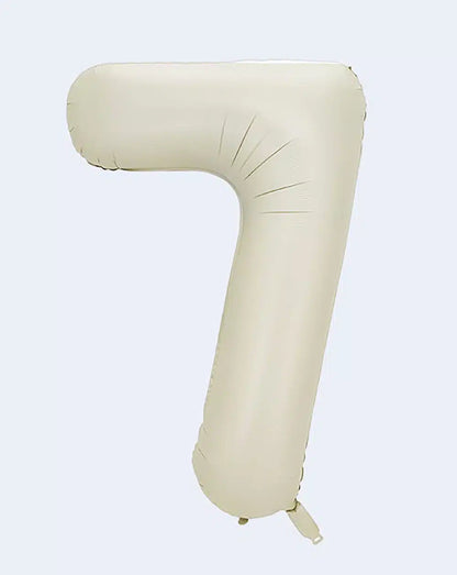 Globo Número de 86 cm Crema