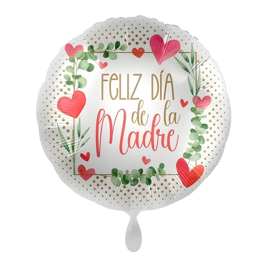 Globo mylar "Feliz día de la Madre" 45 cm