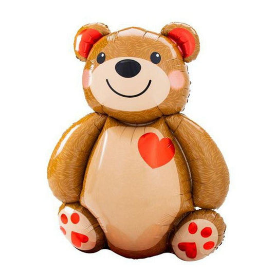 Globo forma oso corazón 50 cm