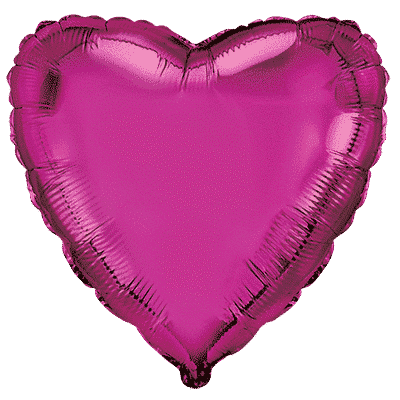 Globo mylar 75 cm forma corazón