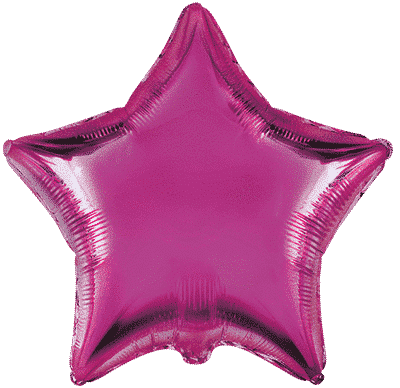 Globo mylar 75cm forma estrella