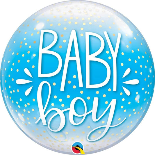 Globo burbuja "Baby boy" 56 cm