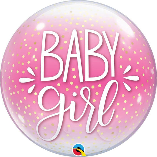 Globo burbuja "Baby girl" 56 cm
