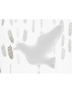 Globo forma paloma blanca 74x66 cm
