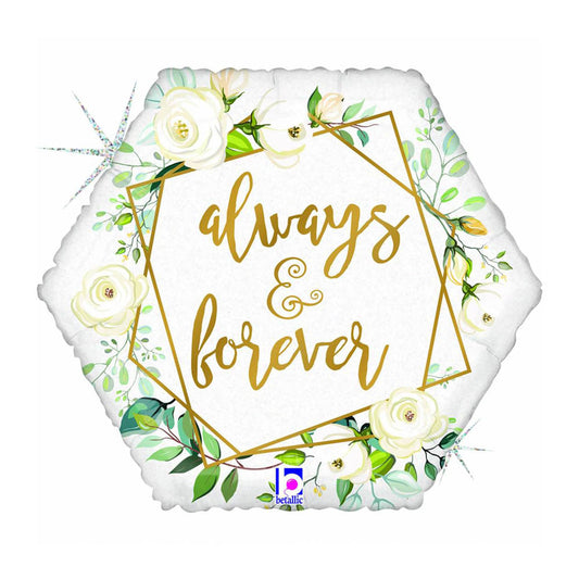 Globo mylar "Always and forever" 45 cm