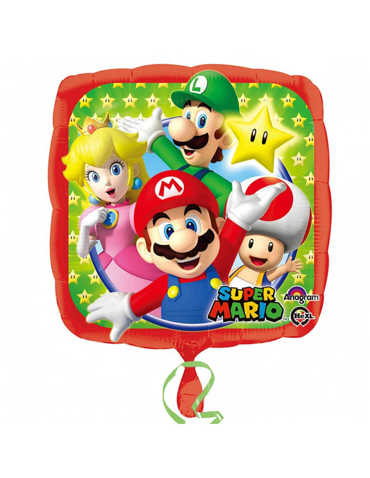 Globo mylar supermario 46 cm