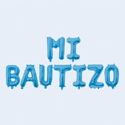 Kit letras "MI BAUTIZO"