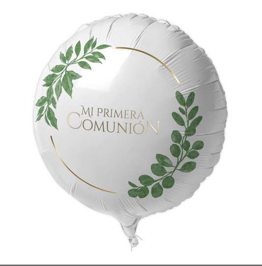Globo mylar "Mi Primera Comunión" 45 cm