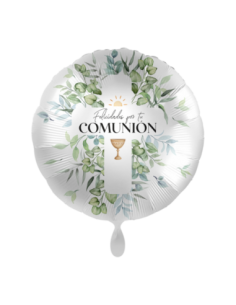 Globo mylar "Felicidades por tu comunión" 45 cm