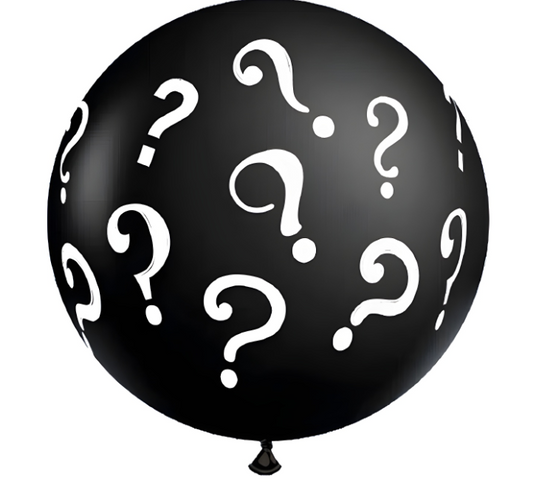 Globo revelación interrogaciones 75cm