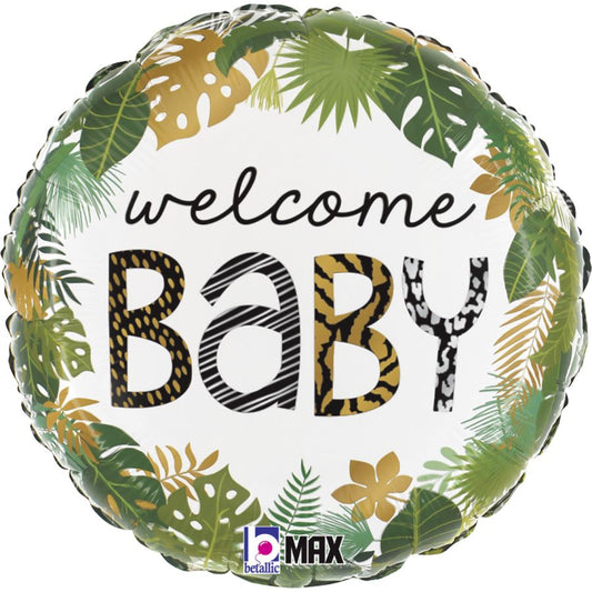 Globo "Welcome baby" selva 46 cm